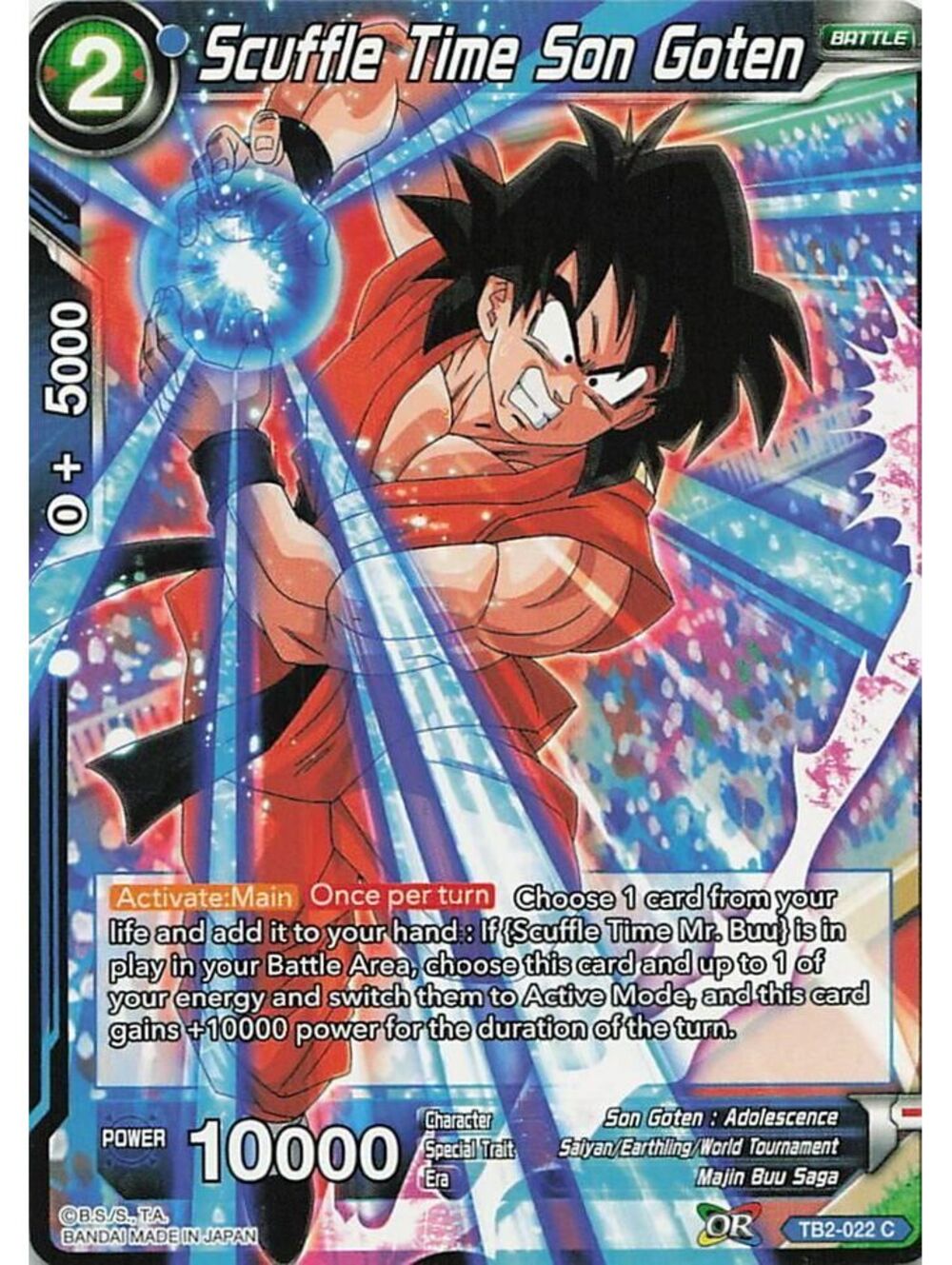 Common Dragon Ball Super Card Game 2018 Scuffle Time Son Goten NM DBS-TB02
